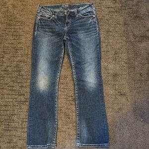 Silver Jeans Women's Straight Leg in Denim Blue